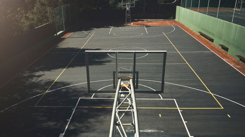 Outdoor Basketball Court Installation