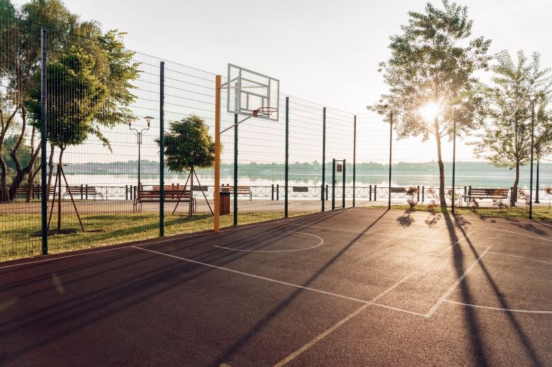 Outdoor Basketball Court Installation
