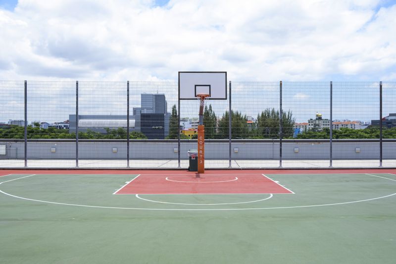 Outdoor Basketball Court Installation