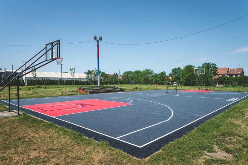 Court with Surrounding Landscaping