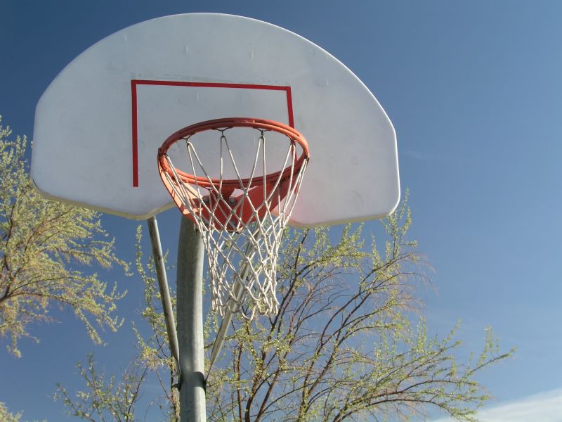 Products For Outdoor Basketball Court Installations in use